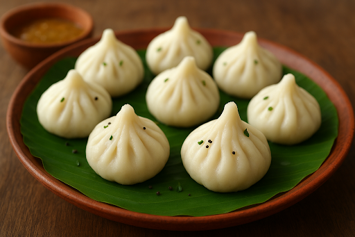 Sweet Coconut Filled Modakam